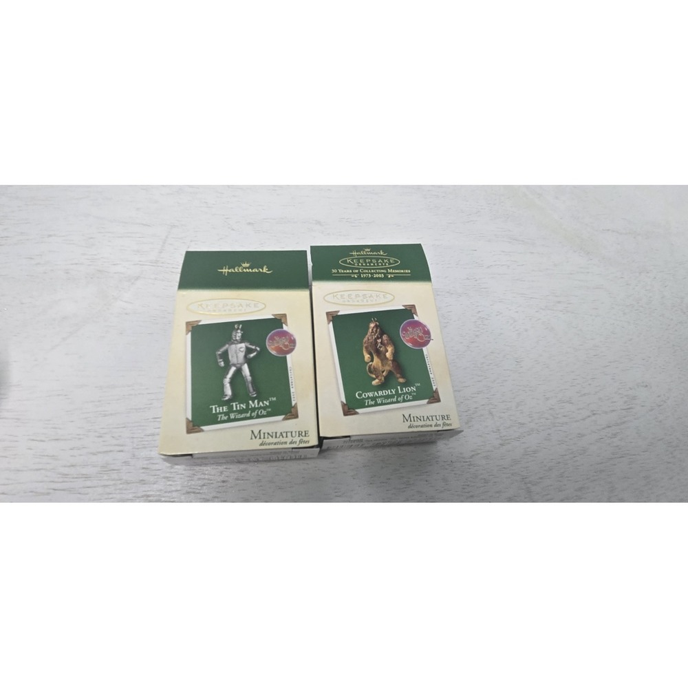 Hallmark Keepsake‎ Ornament The Wizard of Oz Miniature The Tin Man and Lion